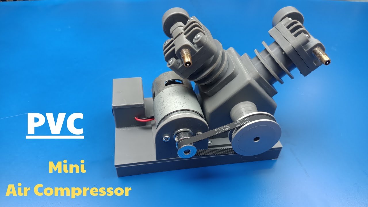 Homemade Mini Air Compressor From PVC Pipe! Diy Tutorial| Ideas And Creative.