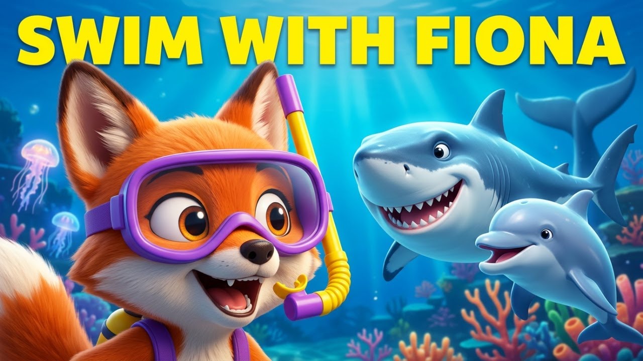 Sea Animals Adventure for Kids! Swim with Fiona – Dolphins, Sharks, Whales & Jellyfish!