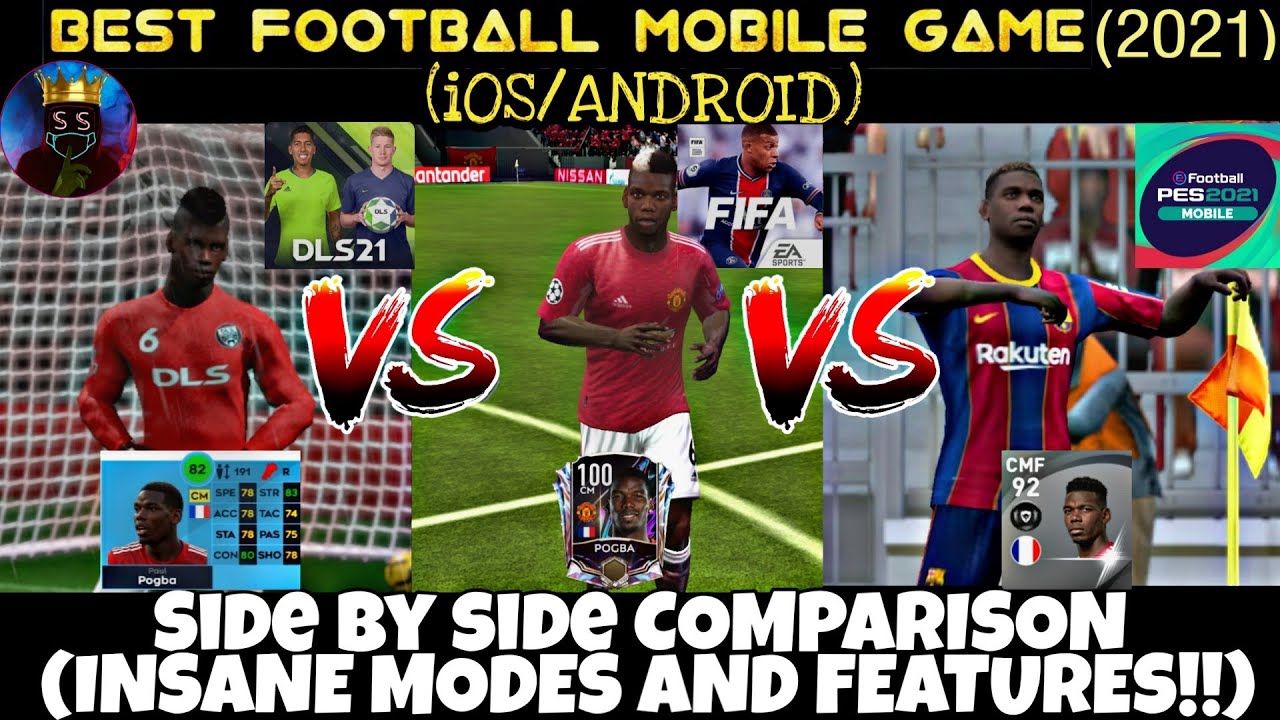 PES MOBILE 21 VS FIFA MOBILE 21 AND DREAM LEAGUE SOCCER 21! THE BEST FOOTBALL GAME ON MOBILE?(2021)