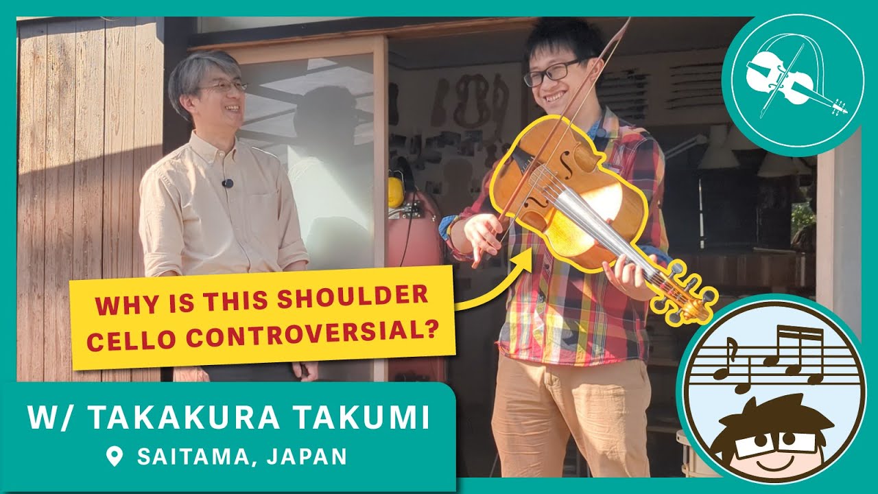 Japanese Maker of the RARE Baroque Cello da Spalla | The Instrument Makers