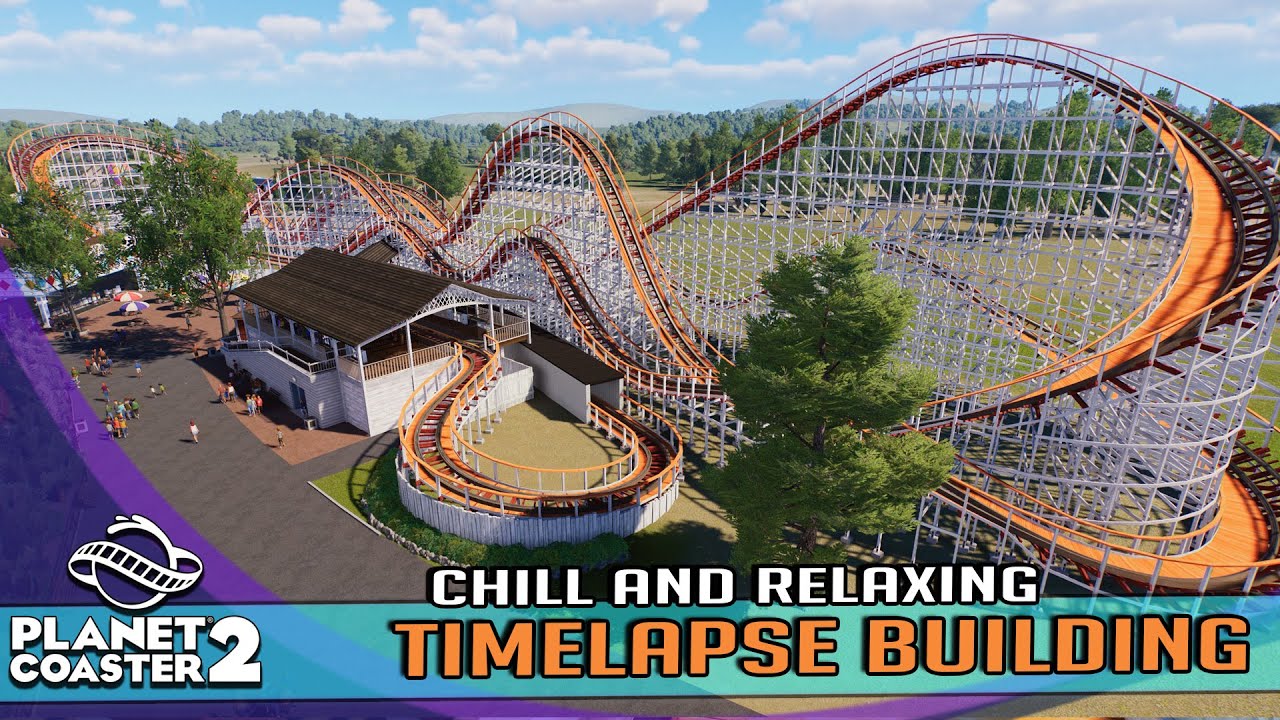 Cannonball Coaster - Chill Relaxing Timelapse ASMR Build in Planet Coaster 2