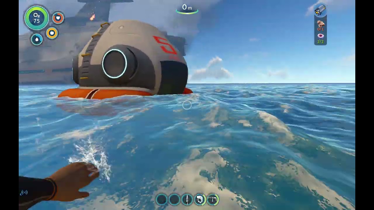 Learning languages with games SUBNAUTICA on Android/iOS Pt#4 (English/French)