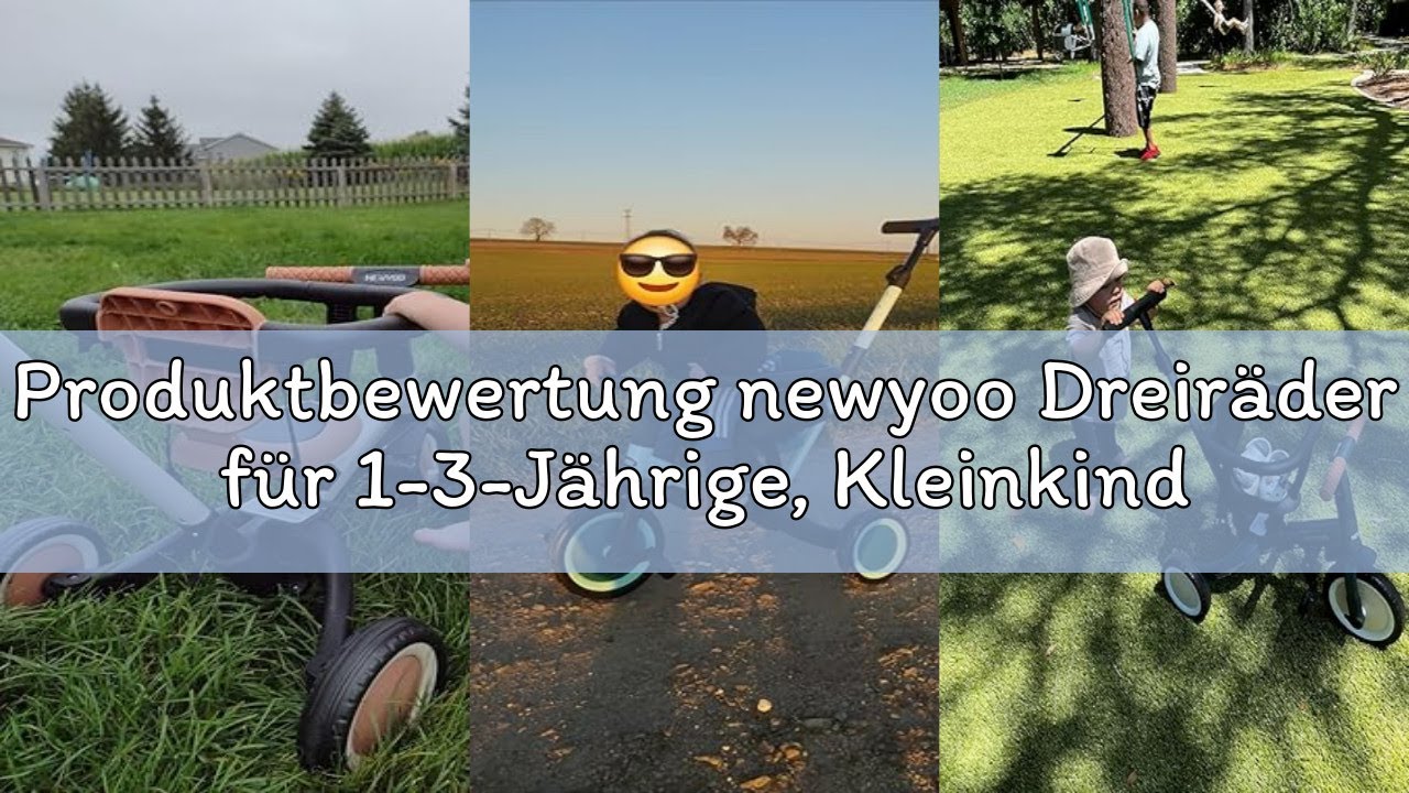 Produktbewertung newyoo Dreiräder für 1-3-Jährige, Kleinkind-Fahrrad für Jungen und Mädchen, Kleinki