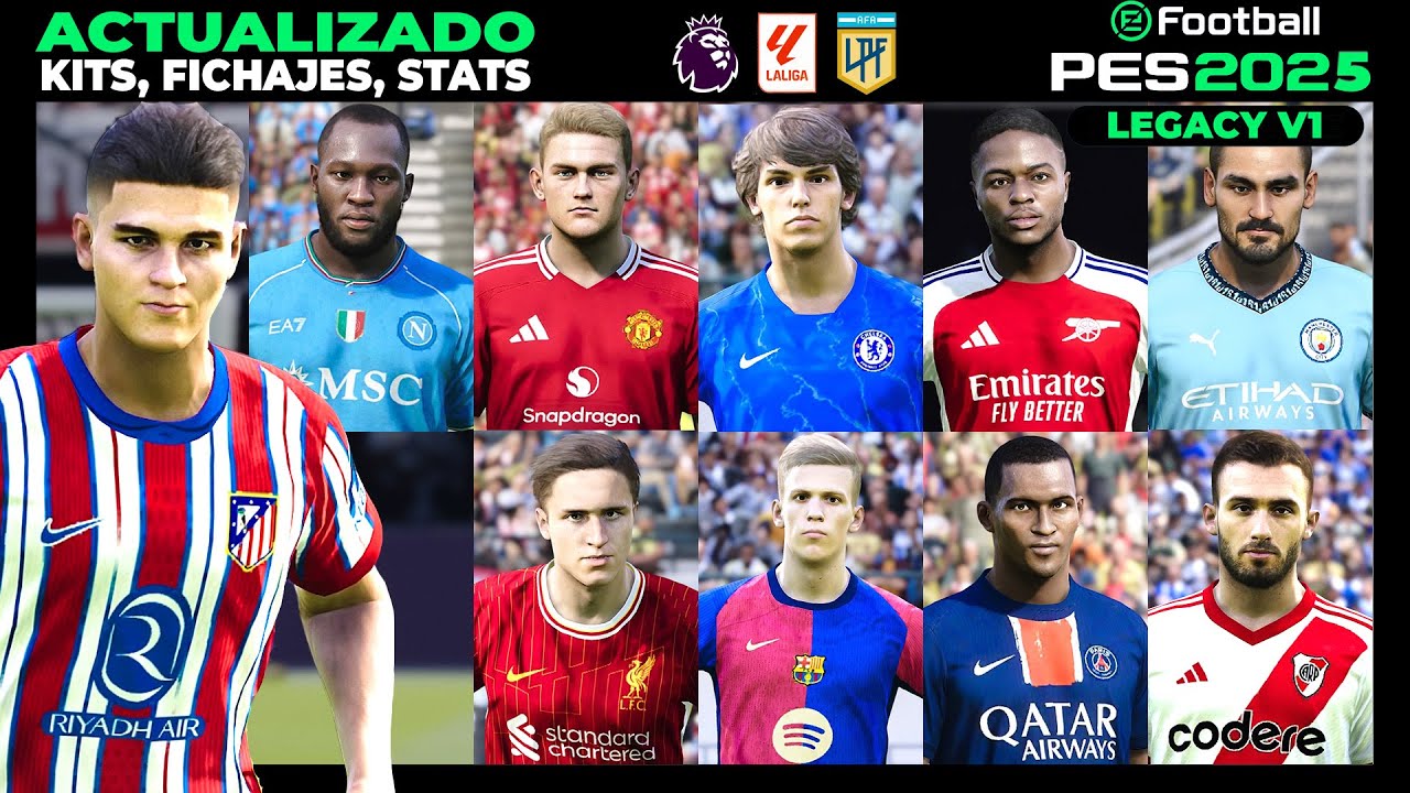 PES 2025 LEGACY V1 | Option File PES 2021 actualizado al 2024-2025 || Tutorial PS4 - PS5 - PC