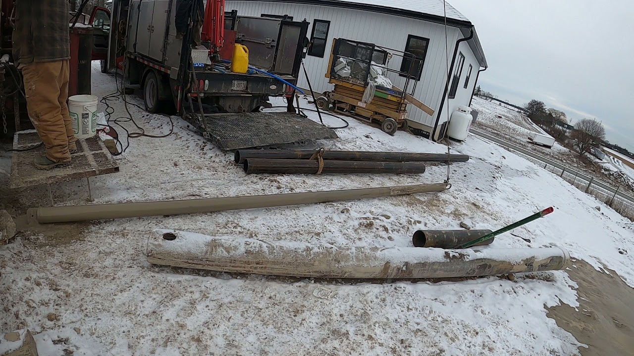 Water Welldrilling with Cabletool. Fenella Ontario