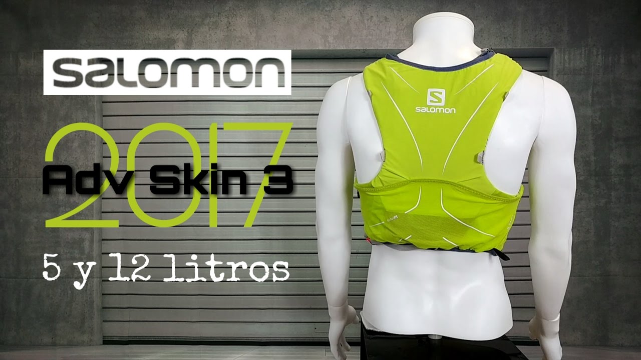 MOCHILAS SALOMON Advanced Skin 3 2017, 5 y 12 litros