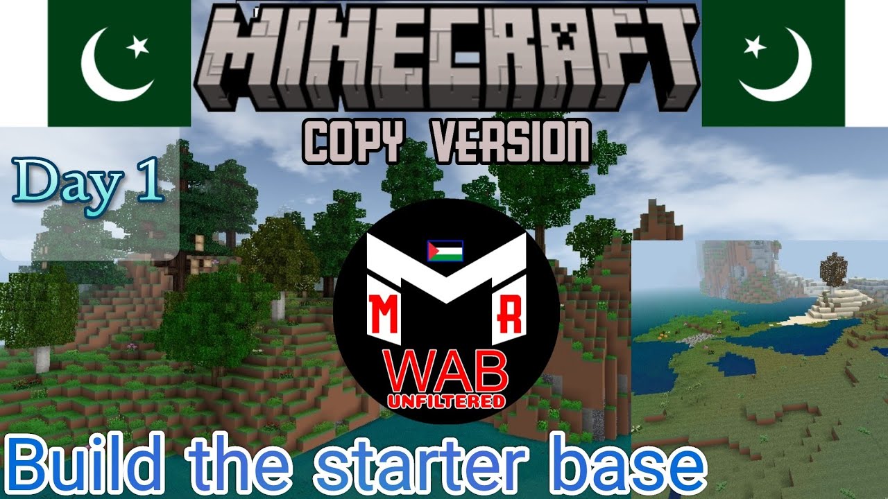 Build a starter base in minecraft copy version | In survival mode