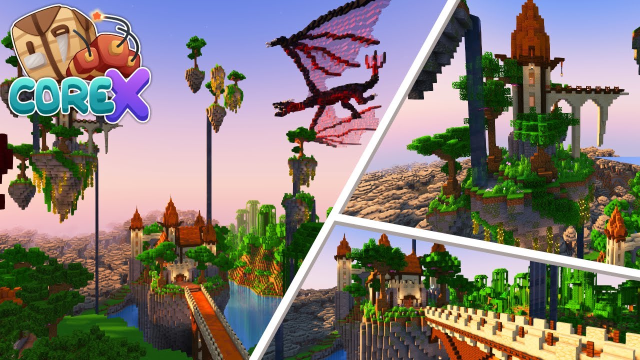 Fantasy Castle Build in Survival Minecraft | CoreX Episode 5
