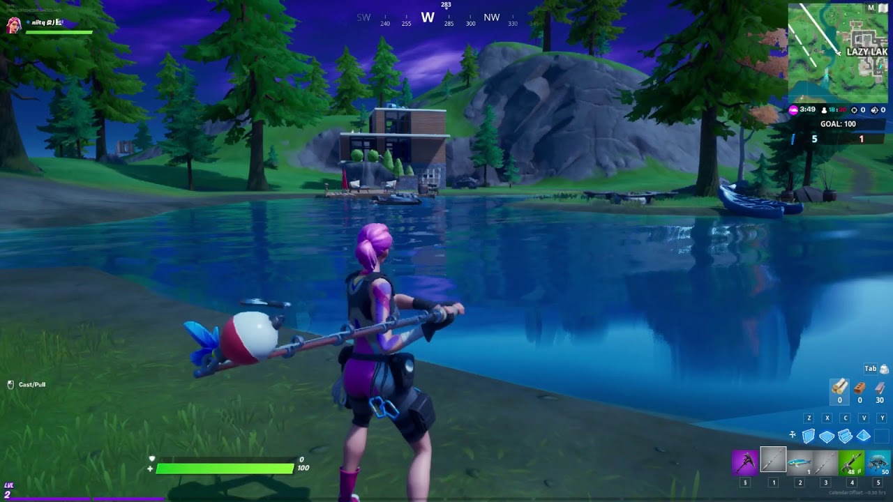 Fortnite Chapter 2: How to Catch Weapon with Fishing Rod (NEW WORLD)
