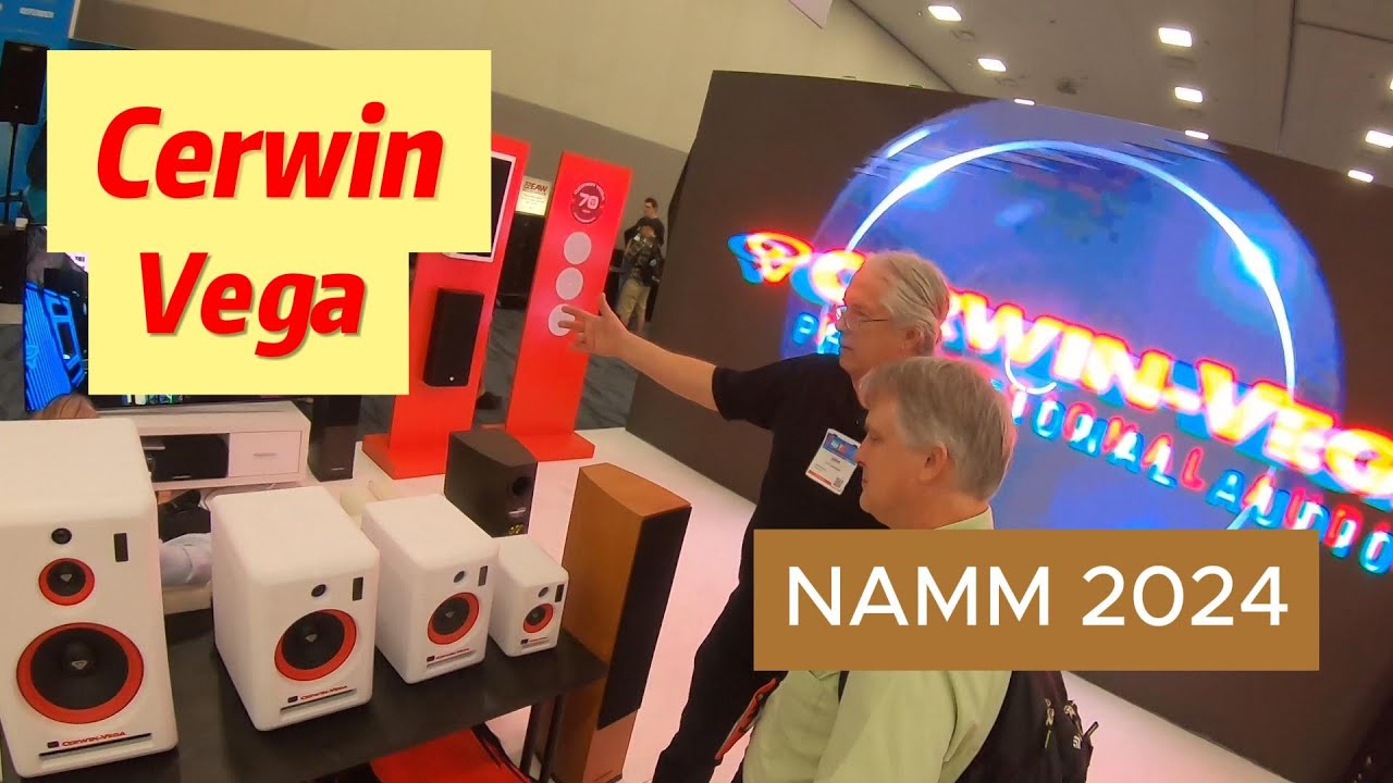 Cerwin-Vega at NAMM 2024 with The Myles Revolution