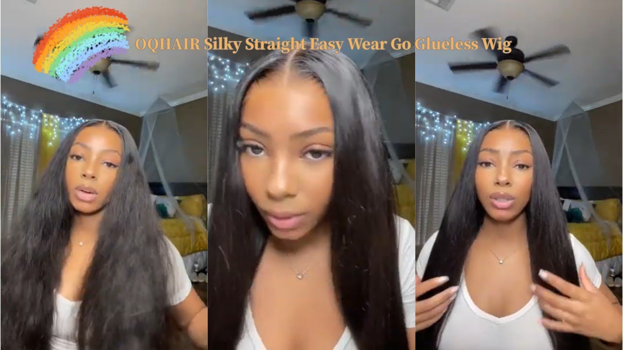OMG, I finally found me a pre-cut lace glueless wig ft. OQ Hair 😍🔥 #gluelesswig #hdlacewig