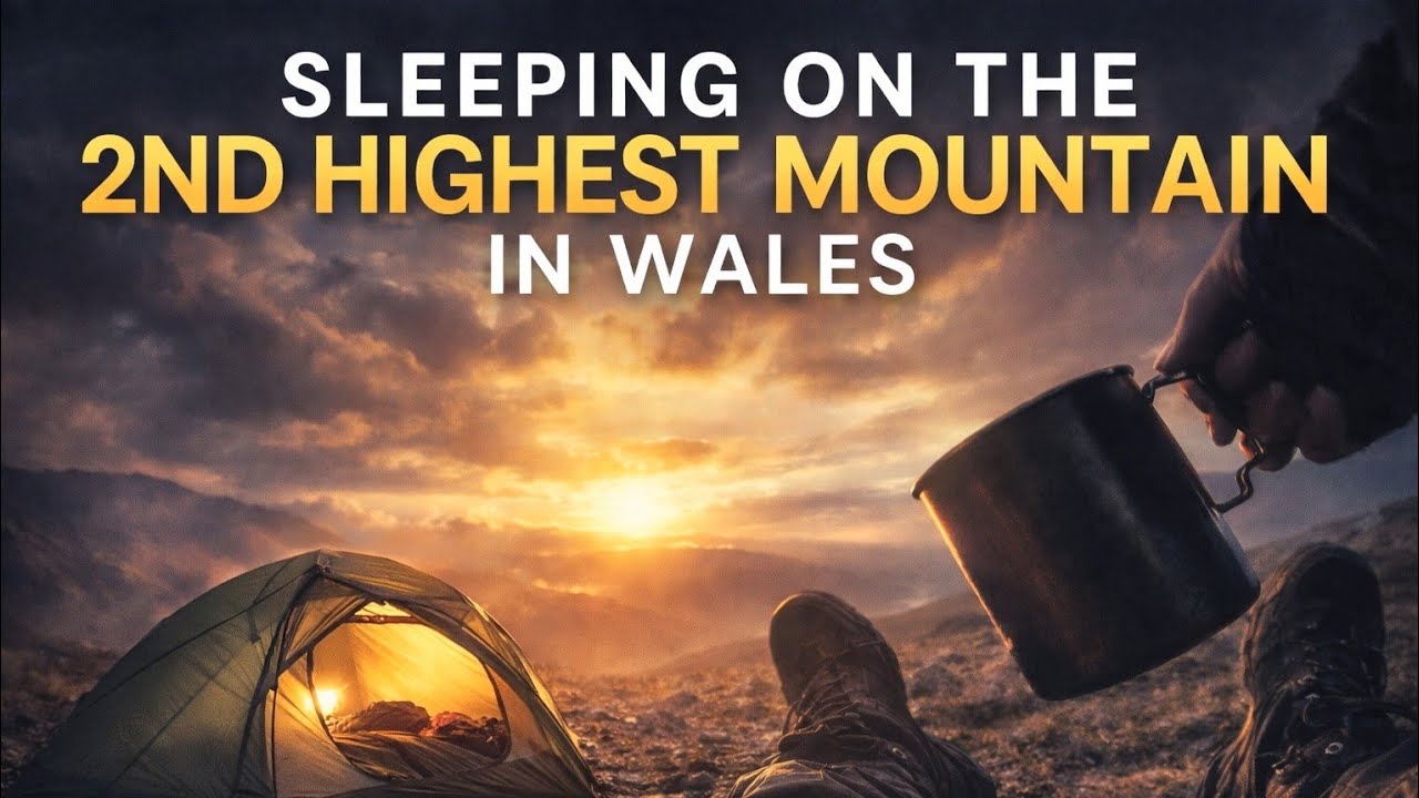 SLEEPING ON WALES' 2ND HIGHEST PEAK! 🇬🇧 Carnedd Llewelyn Wild Camp Adventure