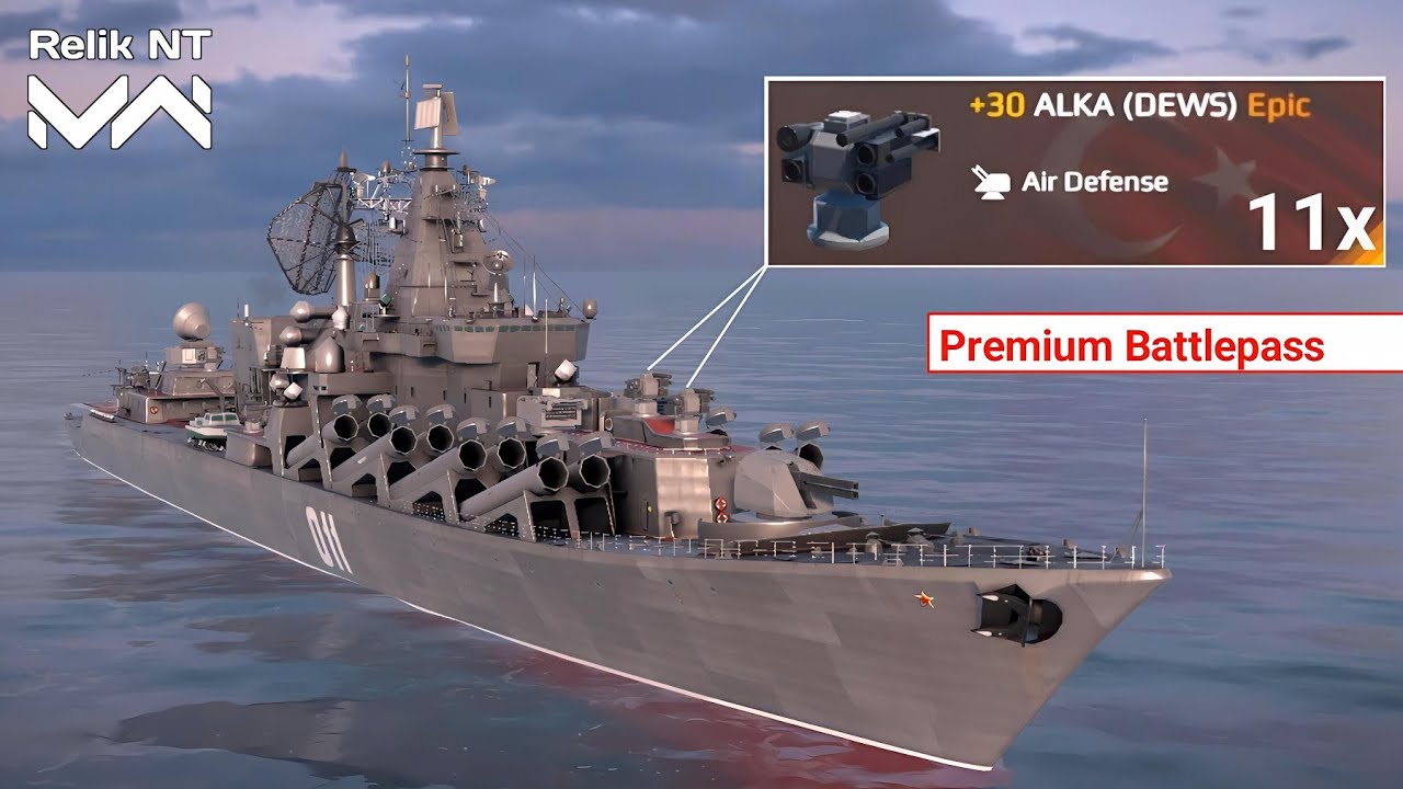 RF Varyag With 11x ALKA(DEWS) Great Laser Air Defence - Modern Warships 