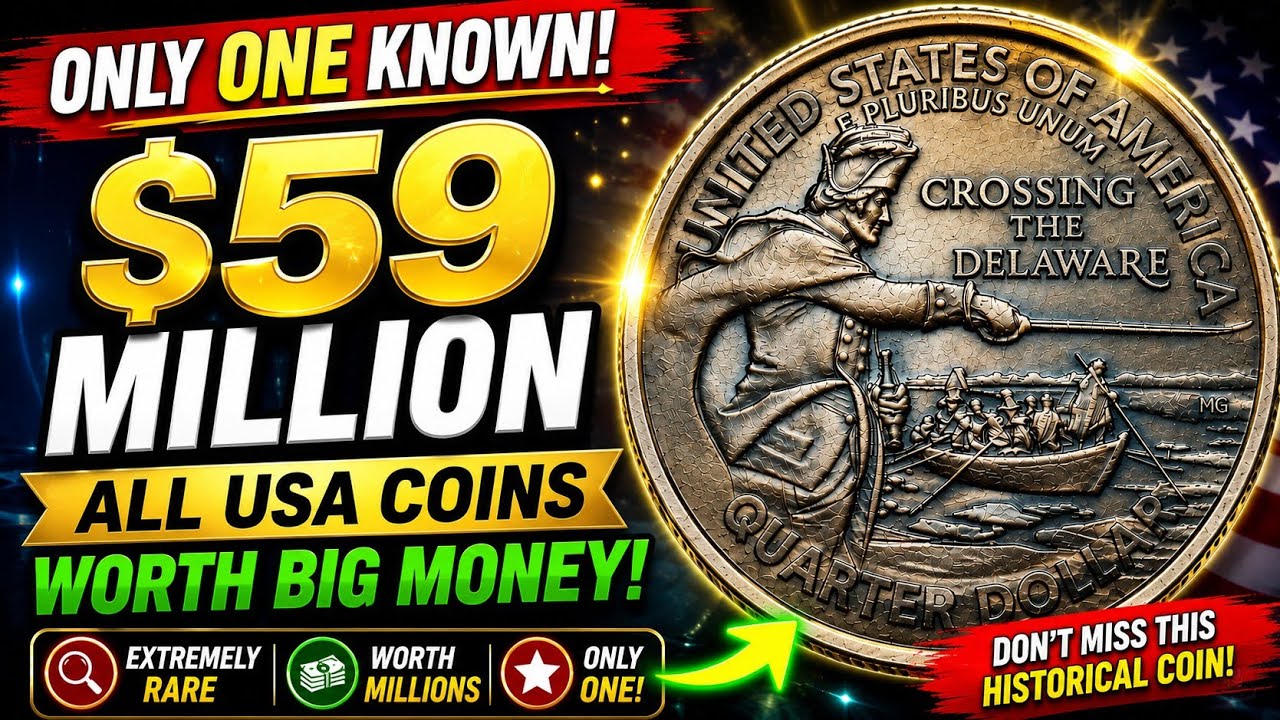 Top 7 Most Sought-After U.S. State Quarter Dollar Coins Worth Big Money!