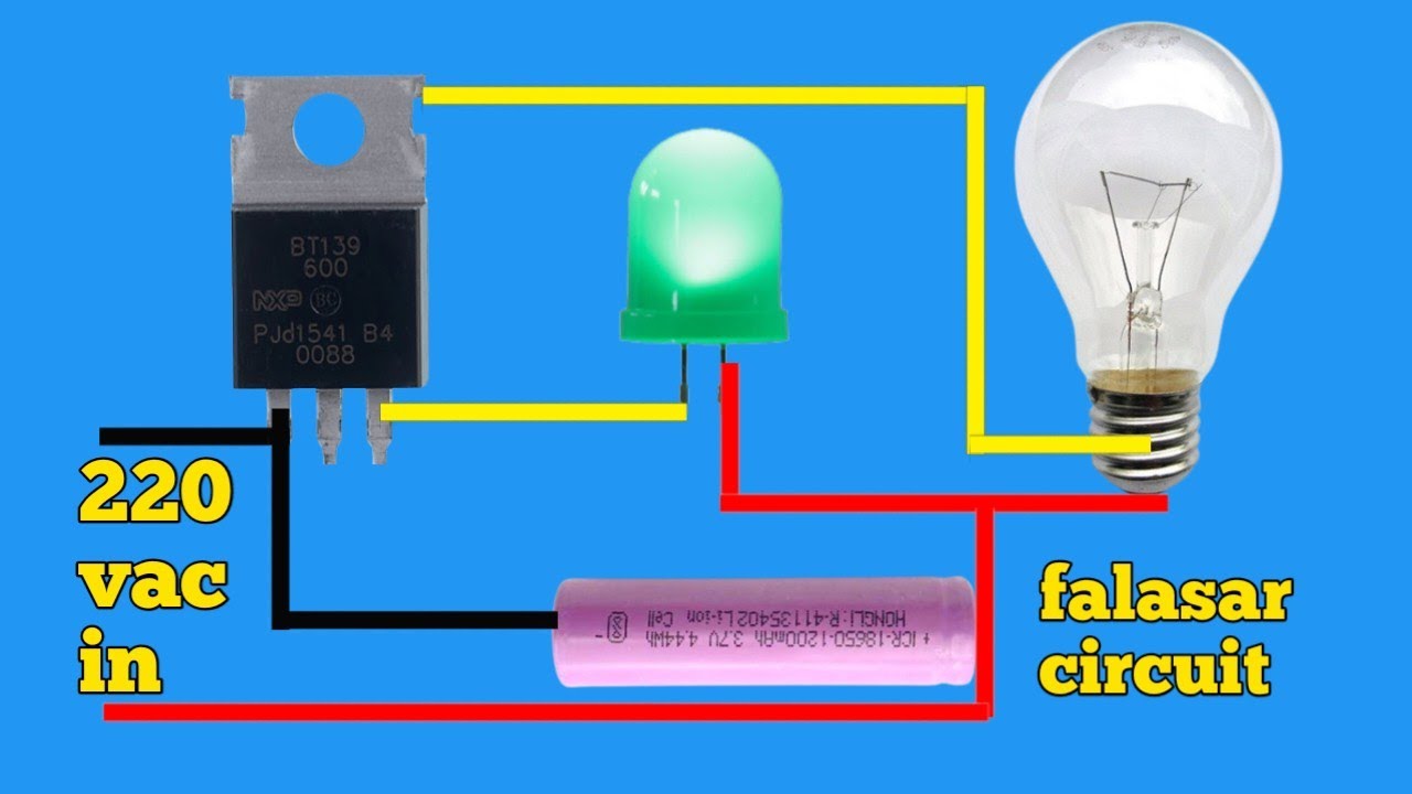 BT136 and RGB LED amazing circuit || BT136 amazing circuit || ac line billing King circuit ||