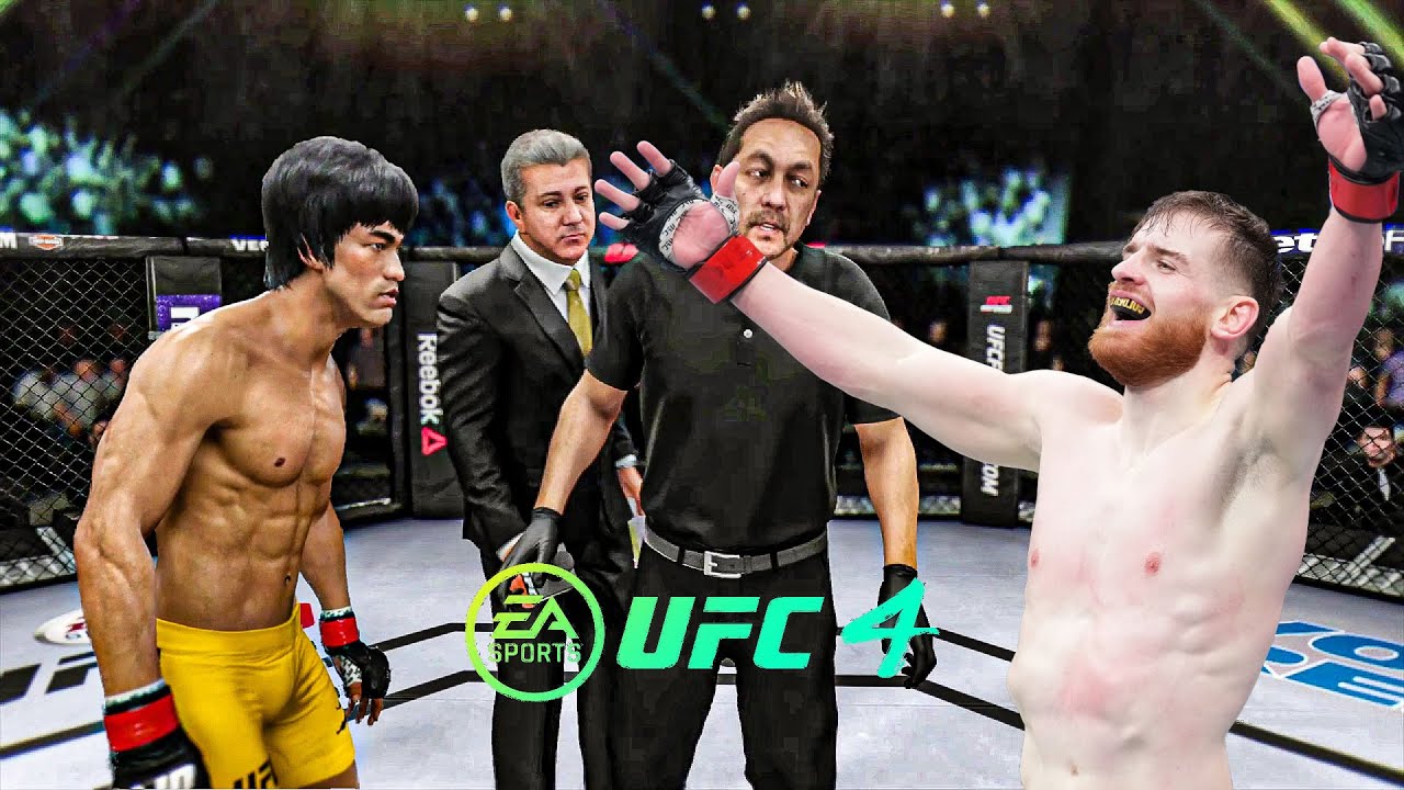 Брюс Ли против Эдмена Шахбазяна в игре EA Sports UFC 4 Dragon Fight 🔥🐲