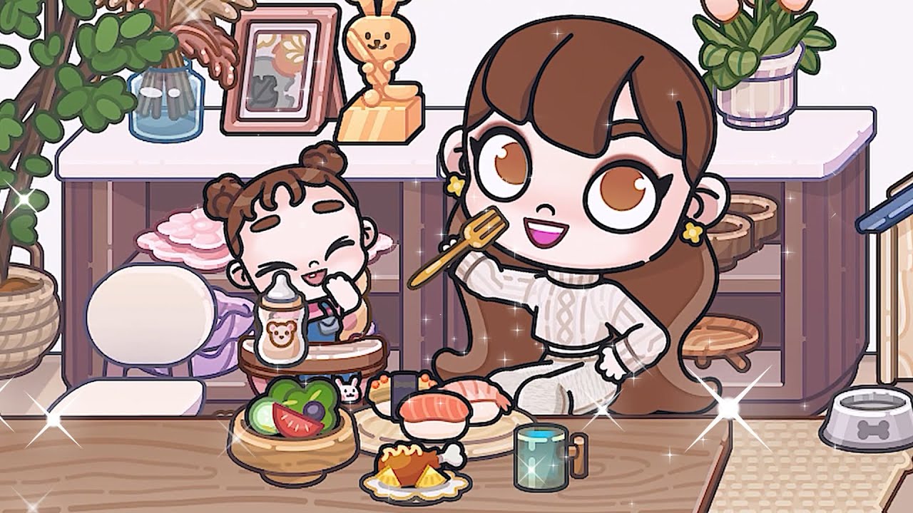 Cozy Nighttime Dinner with Mom and Baby🌙❤️ | Avatar World