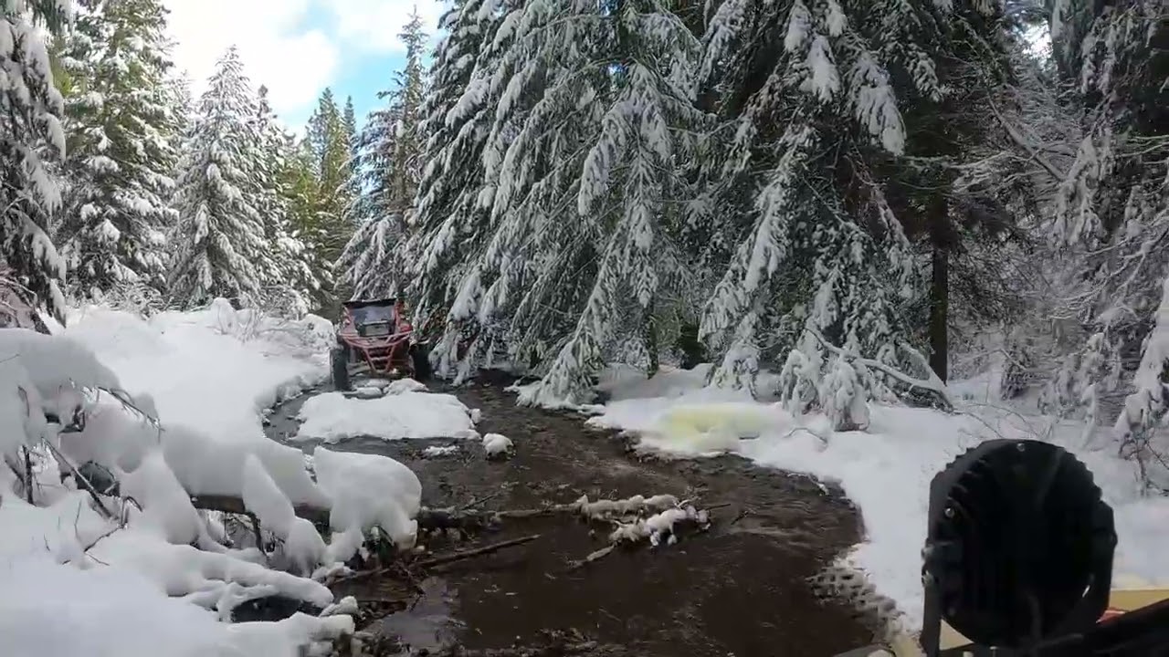 Snow wheeling fun with friends