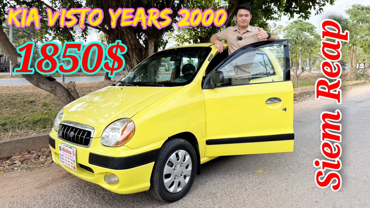 Kia Visto Years 2000 ទីតាំងខេត្តសៀមរាប តម្លៃលក់1850$ ☎️087/060/099-599990