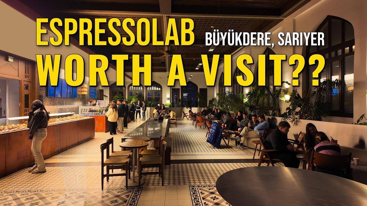 Inside Espressolab Büyükdere | Cozy Night Atmosphere