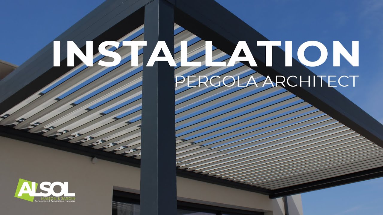 Installation d'une Pergola Bioclimatique Architect