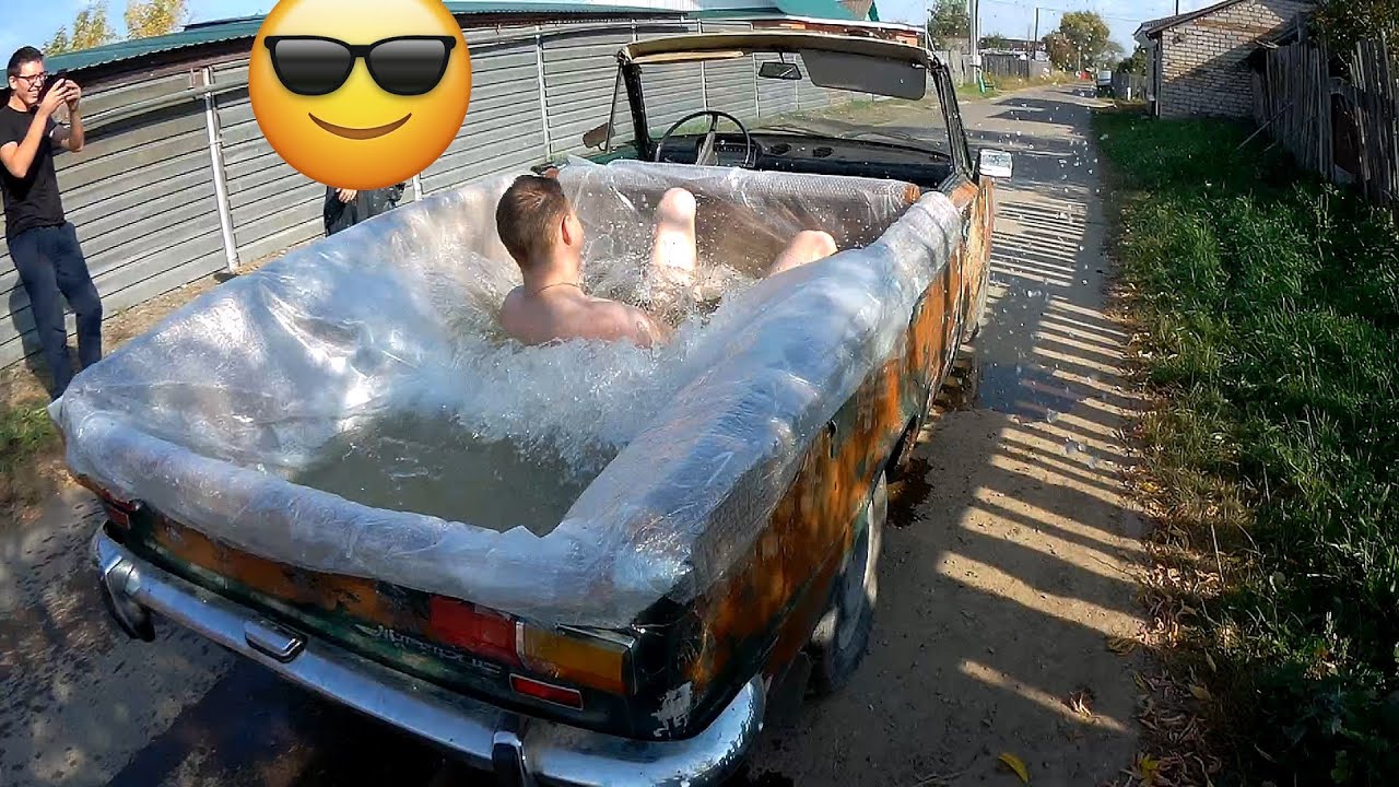 Сделали БАССЕЙН ИЗ СТАРЫХ ЖИГУЛЕЙ СВОИМИ РУКАМИ ЗА ДЕНЬ!