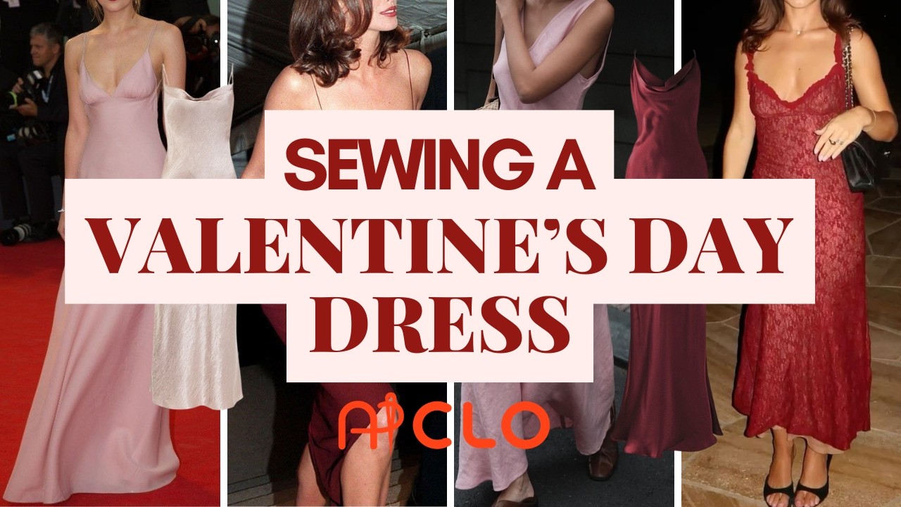 SEWING MY VALENTINE'S DAY DRESS - INSPO + PATTERN + SEWING PROCESS