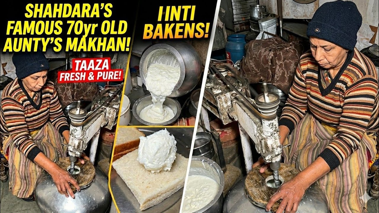 Traditional White Butter ( मक्खन ) In Making at Extreme Level | Indian Street food | Village Style