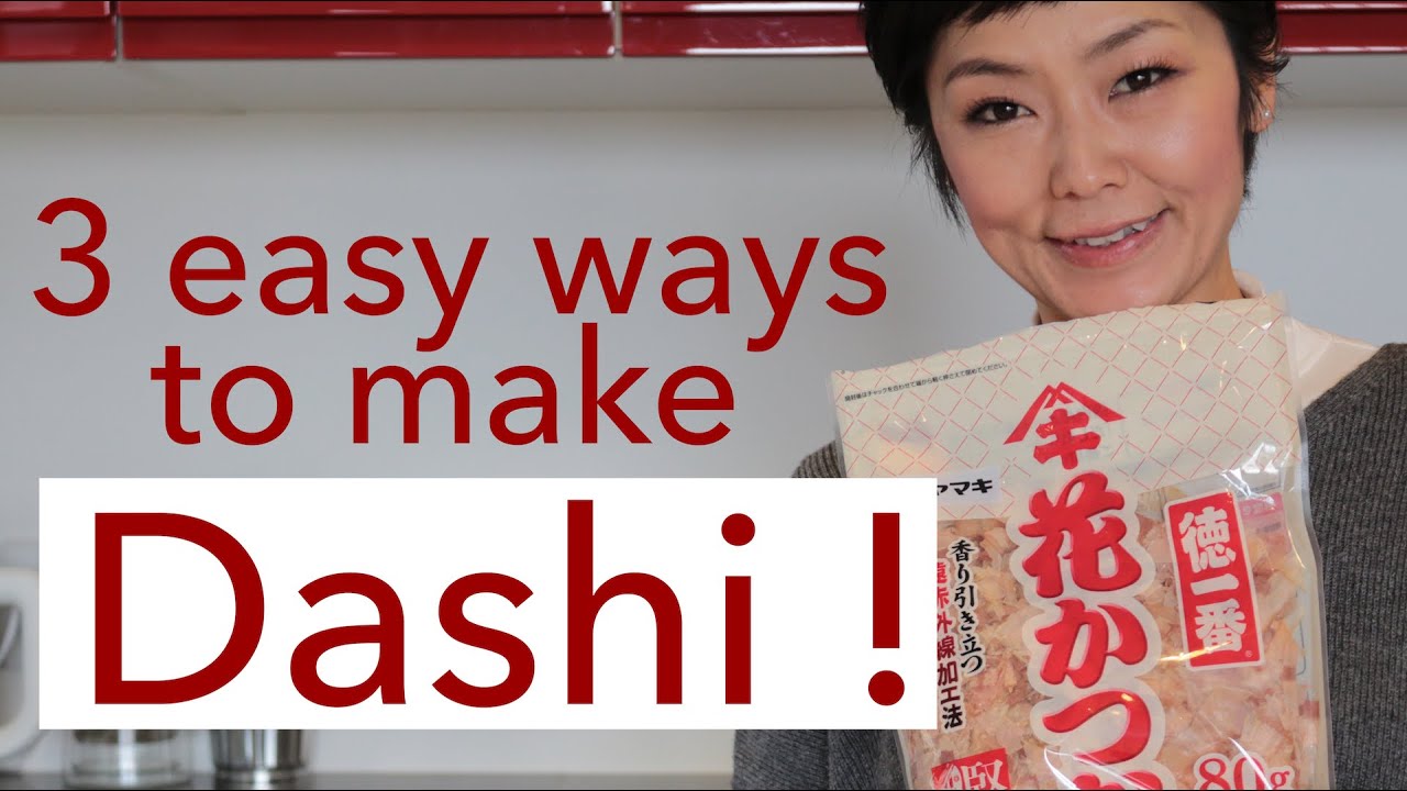 3 easy ways to make Japanese soup stock, Dashi !