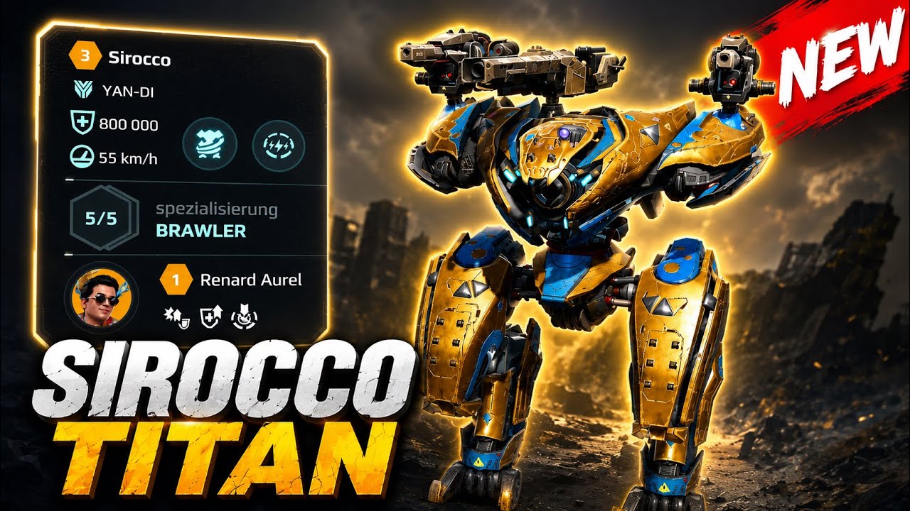 New Titan Sirocco is insane! | War Robots Test Server