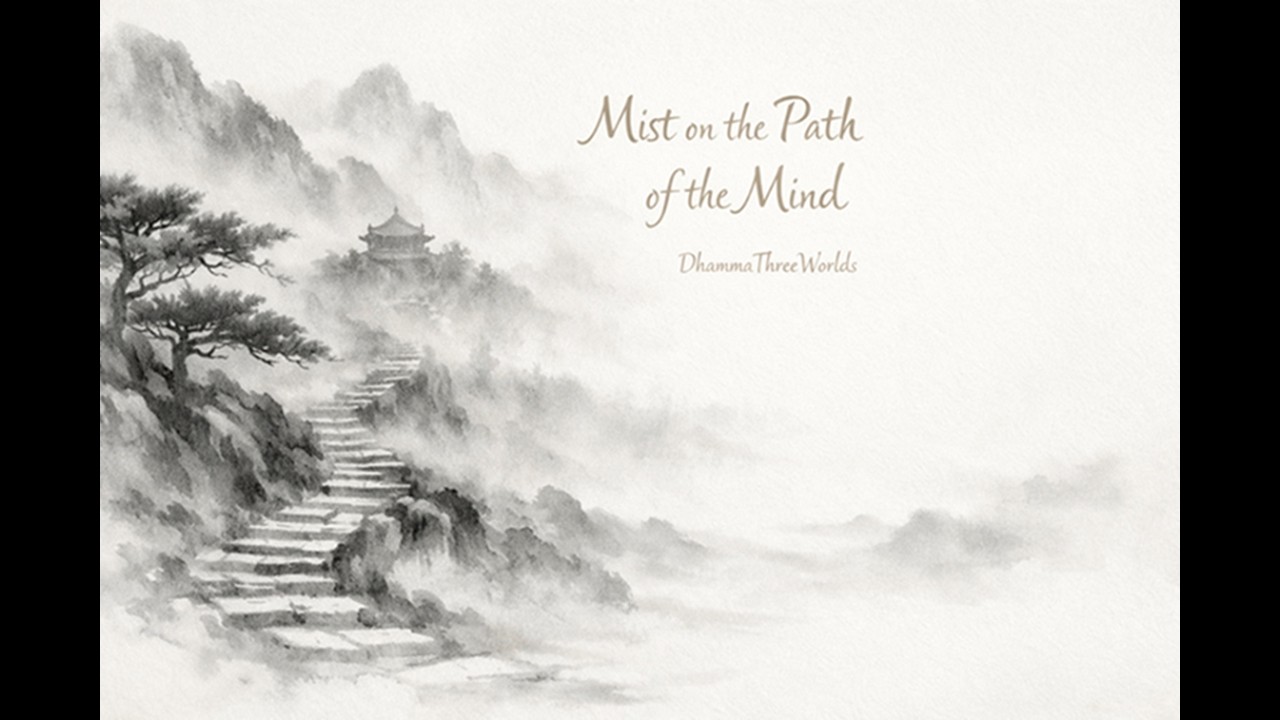 Mist on the Path of the Mind (หมอกบนทางจิต) | Chinese Meditation Music Zen guqin – DhammaThreeWorlds