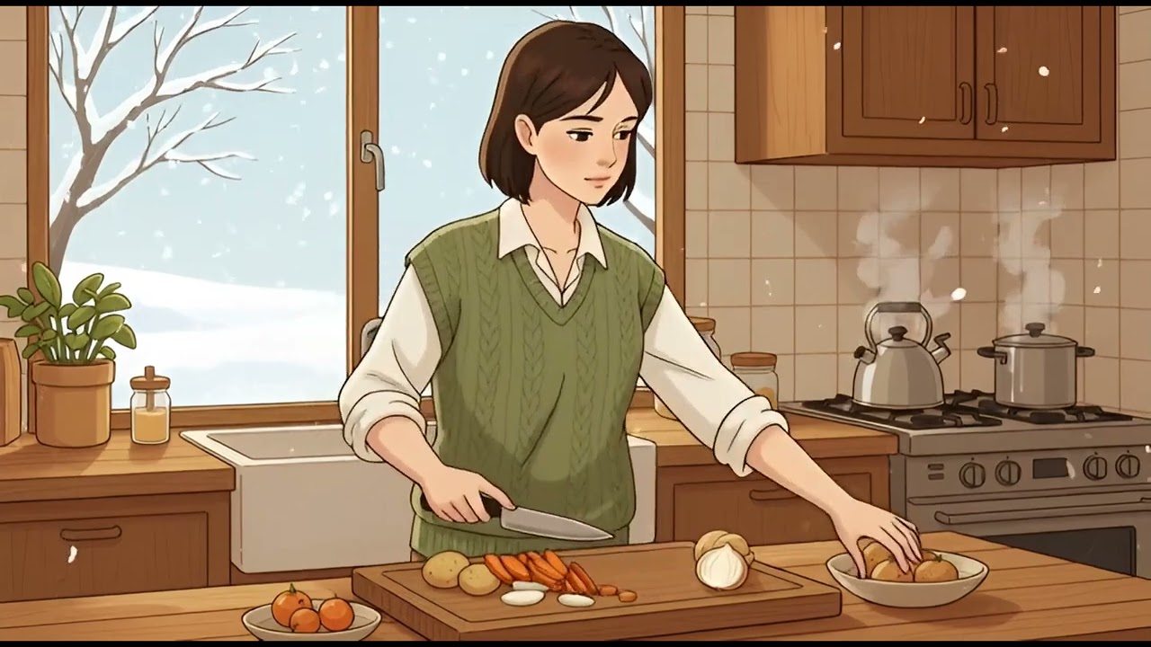 Slow Winter Living in a Ghibli World