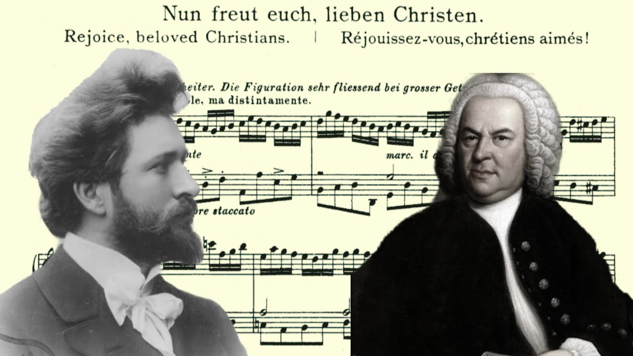 Ferruccio Busoni - plays Bach-Busoni Prelude chorale, Nun freut euch lieben Christen