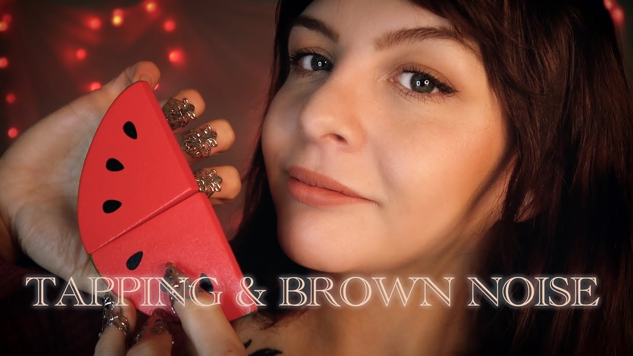 ASMR Brown Noise and Wooden Tapping -  for DEEP Relaxation, Focus and Sleep 😴