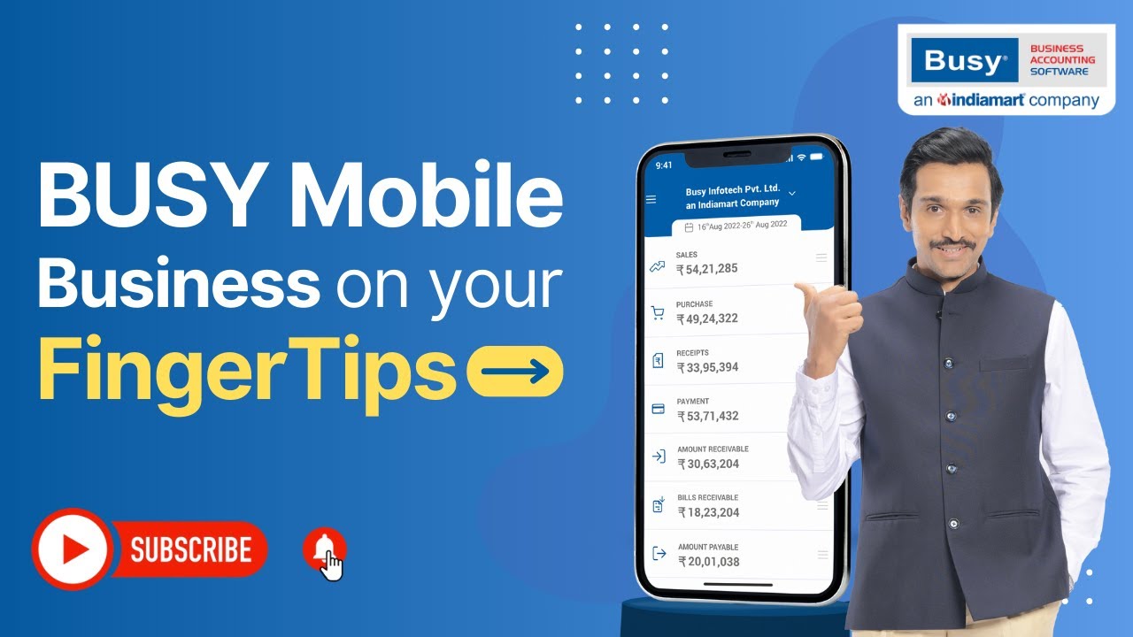 Manage Your Business Anytime, Anywhere - BUSY Mobile | BUSY Mobile App