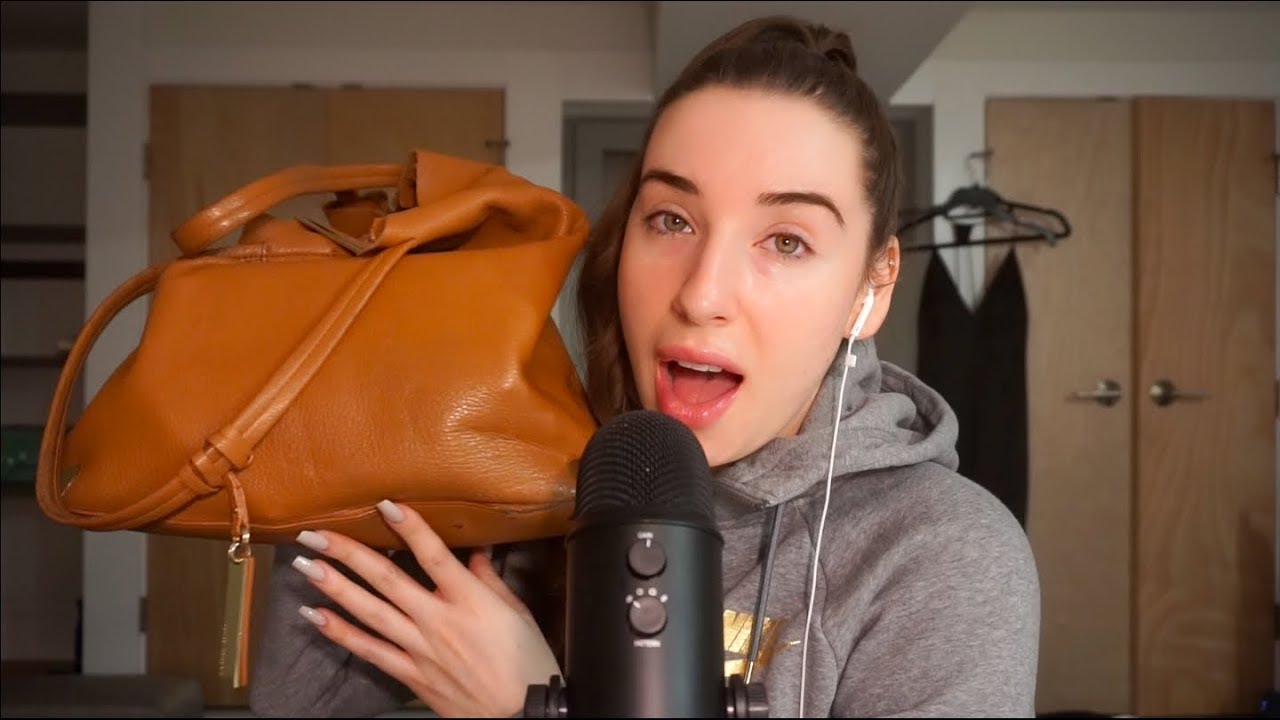 What's in My Bag? | ASMR | Whispered, Assorted Sounds