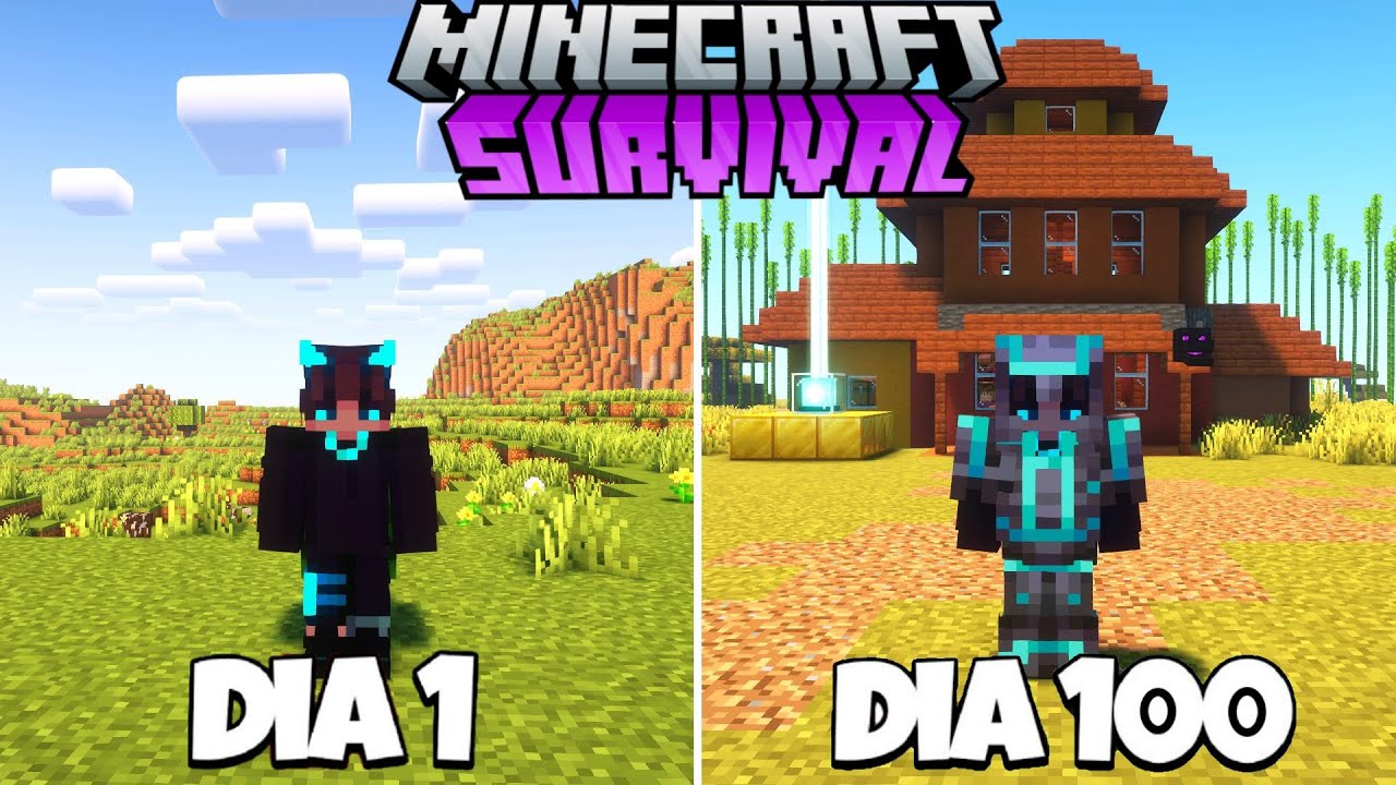 Sobreviv&iacute; 100 D&Iacute;AS en el MEJOR SERVIDOR SURVIVAL DE MINECRAFT