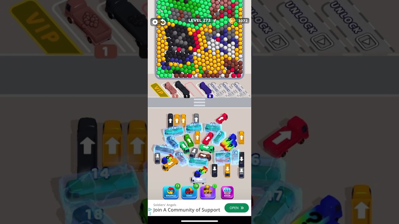 Bubble Bus: Parking Jam Puzzle Level 273