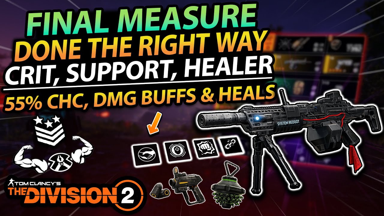The Division 2 | Measured Assembly DONE RIGHT – Crit Support Healer Build