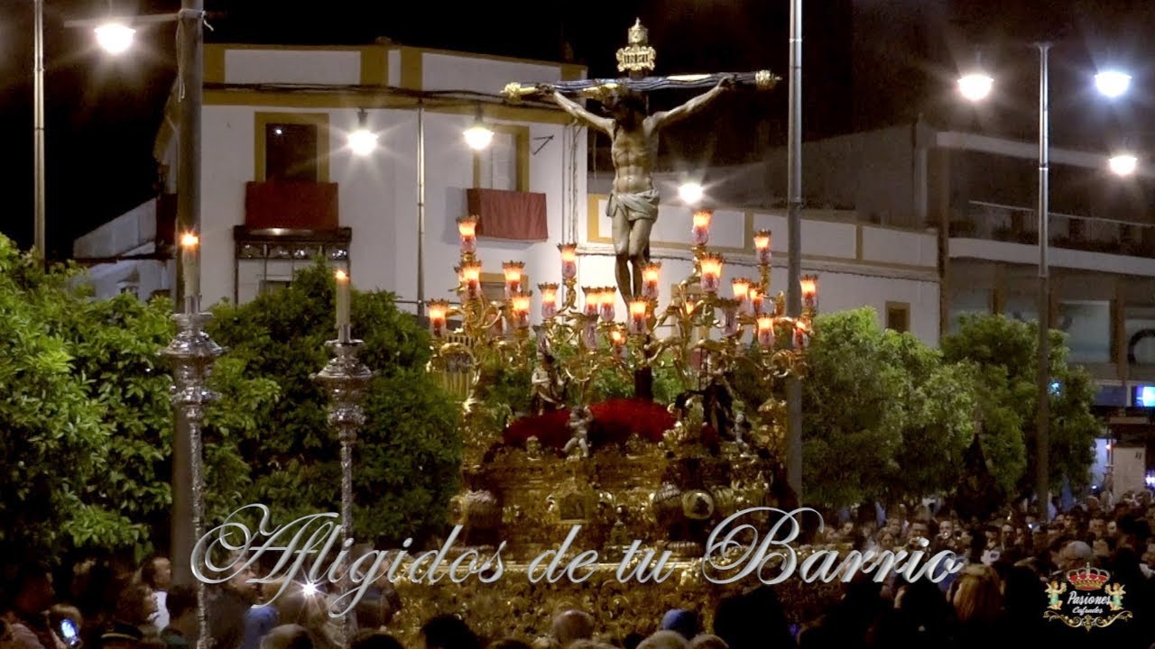 Utrera- Semana Santa 2023. Cristo de los Afligidos la Trinidad (Carrera Oficial)