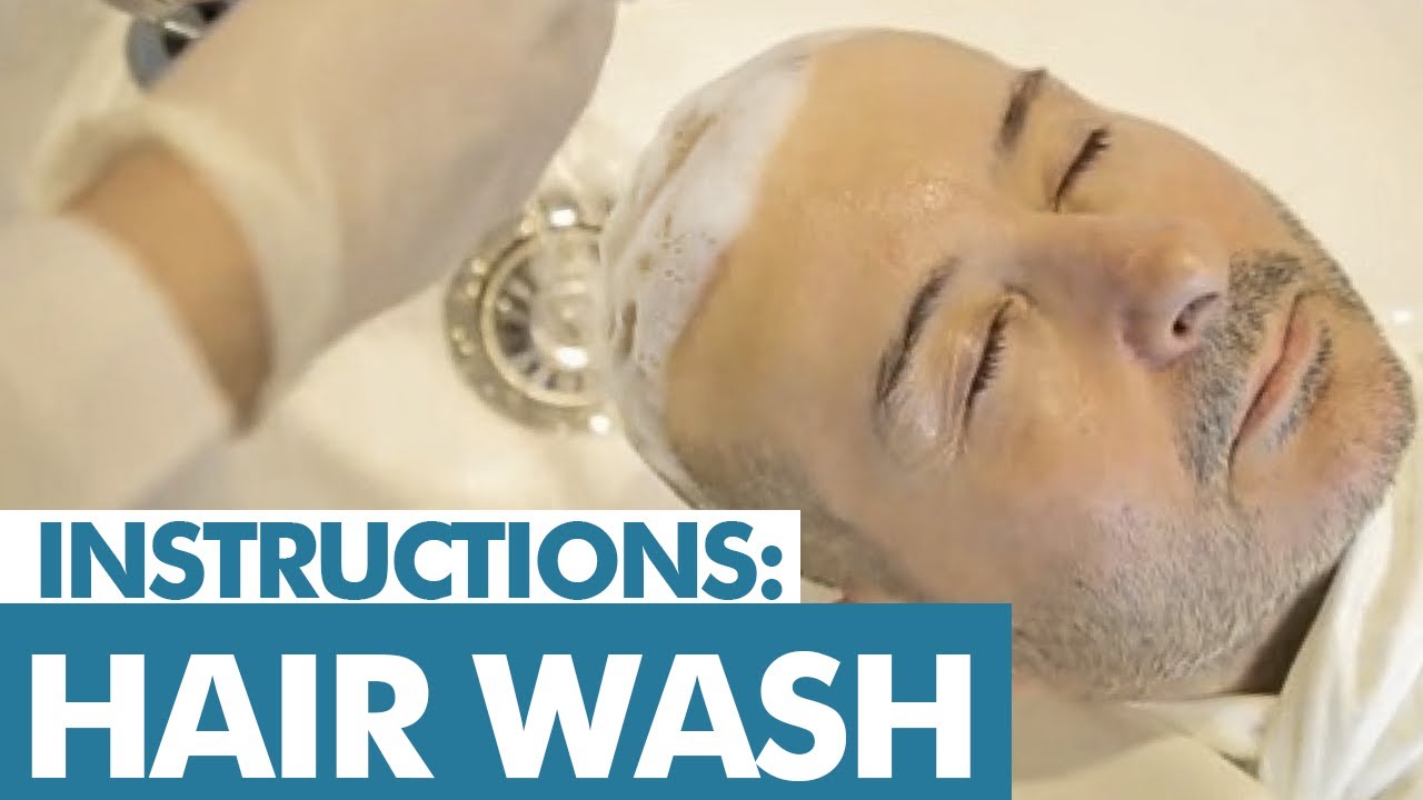 hair wash after hair transplant | 14 Days Instruction