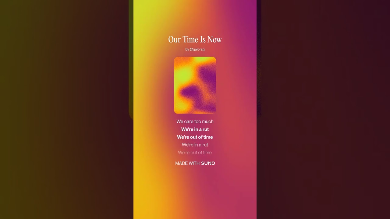 Our Time Is Now