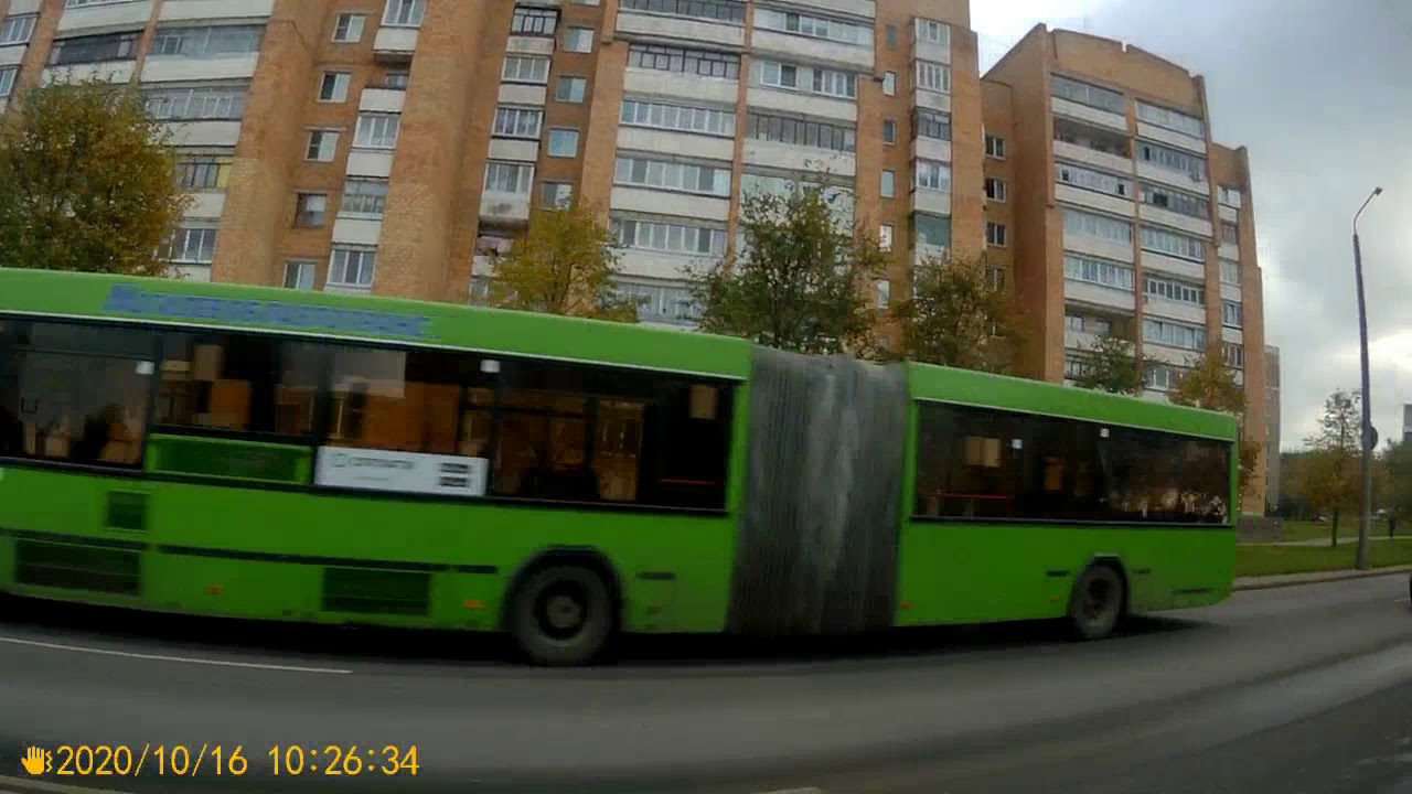 Могилёв.Поездка на автобусе №18.ул.Фатина - ул.30 лет Победы