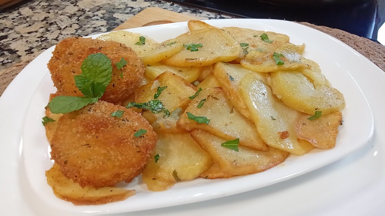 PATATAS CON HUEVOS REBOZADOS una receta de mi madre que en casa gusta muchísimo