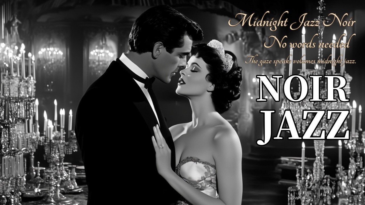 Midnight Jazz Noir: No words needed. The gaze speaks volumes—midnight jazz🕯️🍷🎷 1940sノワール｜真夜中のジャズバー