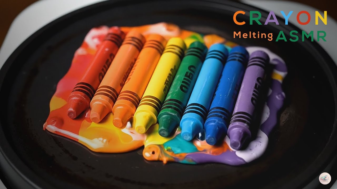 Crayon Melting ASMR: Soothing Rainbow Wax Drip with Satisfying Sounds🌈 