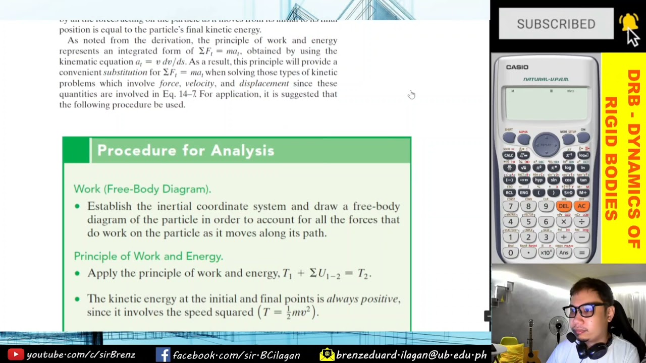Dynamics of Rigid Bodies - Work and Energy Part1