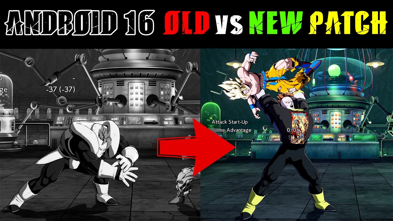 NEW DBFZ PATCH! HUGE Android 16 BUFFS! Old vs NEW Patch!