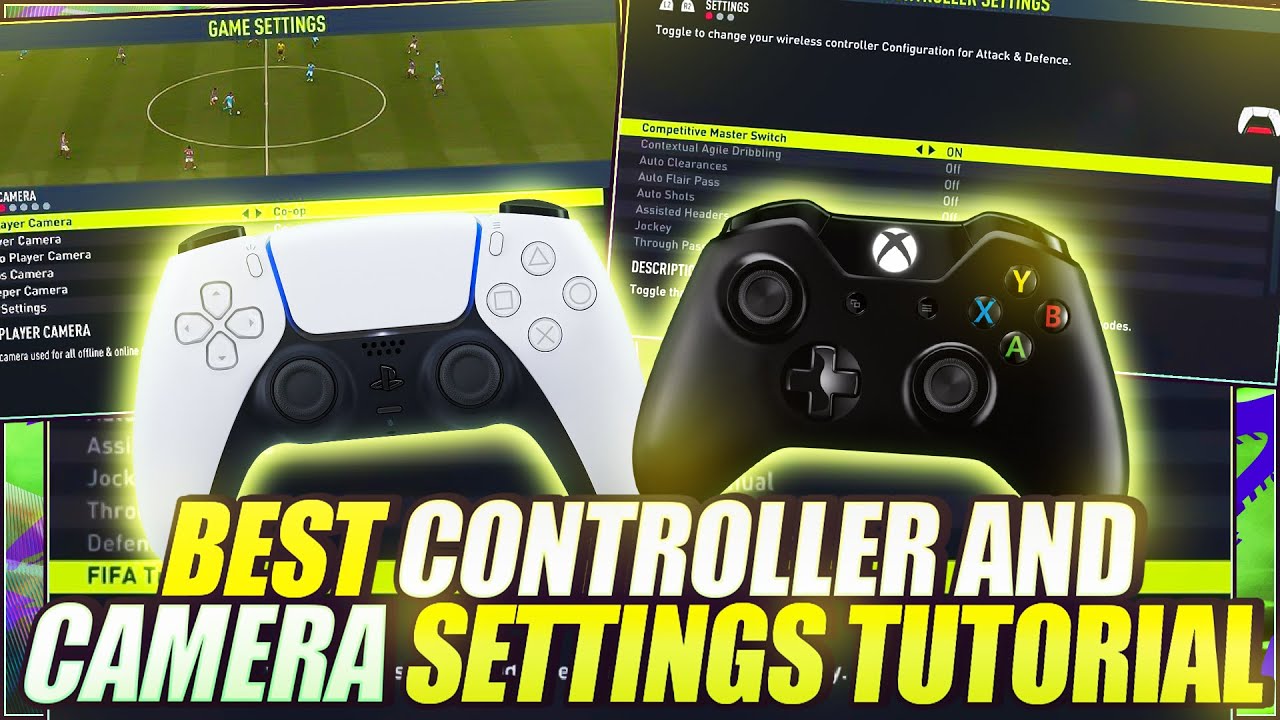 FIFA 22 BEST CONTROLLER & CAMERA SETTINGS TUTORIAL - NEW IMPORTANT CONTROLS & GAMEPLAY OPTIONS!