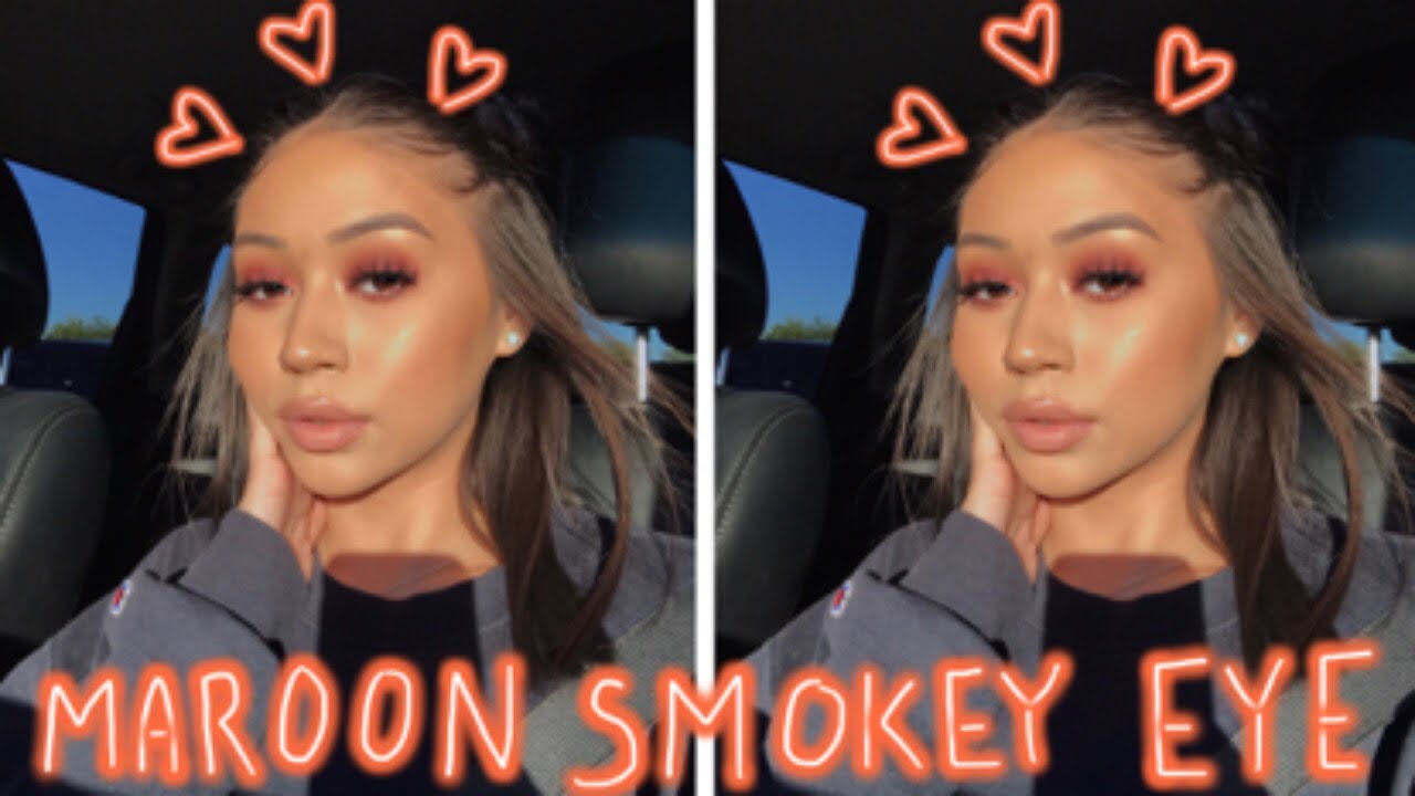 Doing My Brows + Maroon Smokey Eye